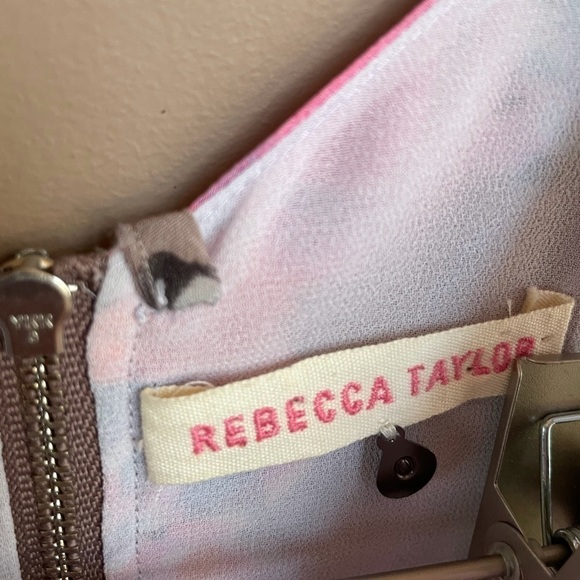 Rebecca Taylor Tropical Demi Femme Silk Dress Sz 0 - Picture 4 of 8